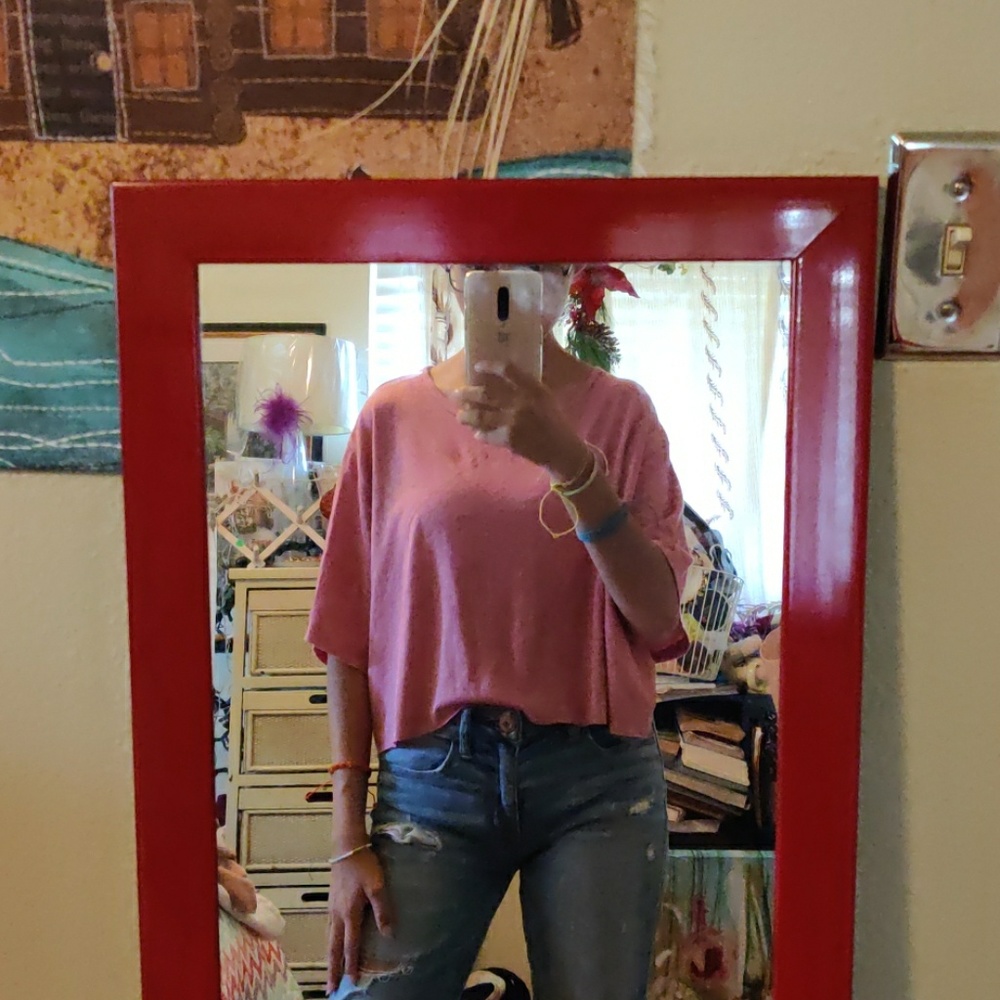 Pink sparkle top
